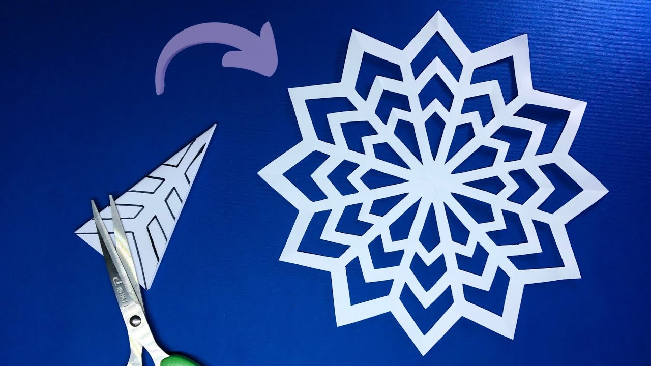 DIY Christmas decorations Ideas | How to make paper snowflake Craft ❄️ Easy 3D snowflake #christmas 