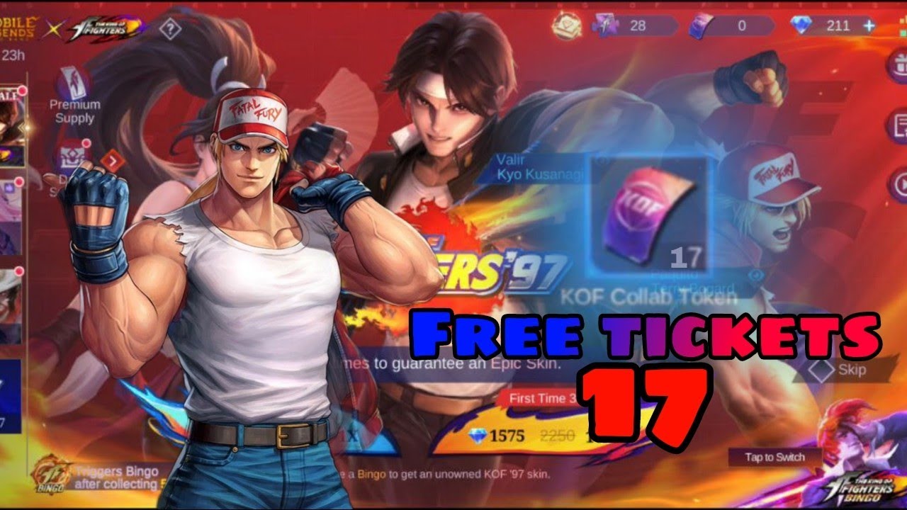 KOF ticket free skin paquito 🤩🤩