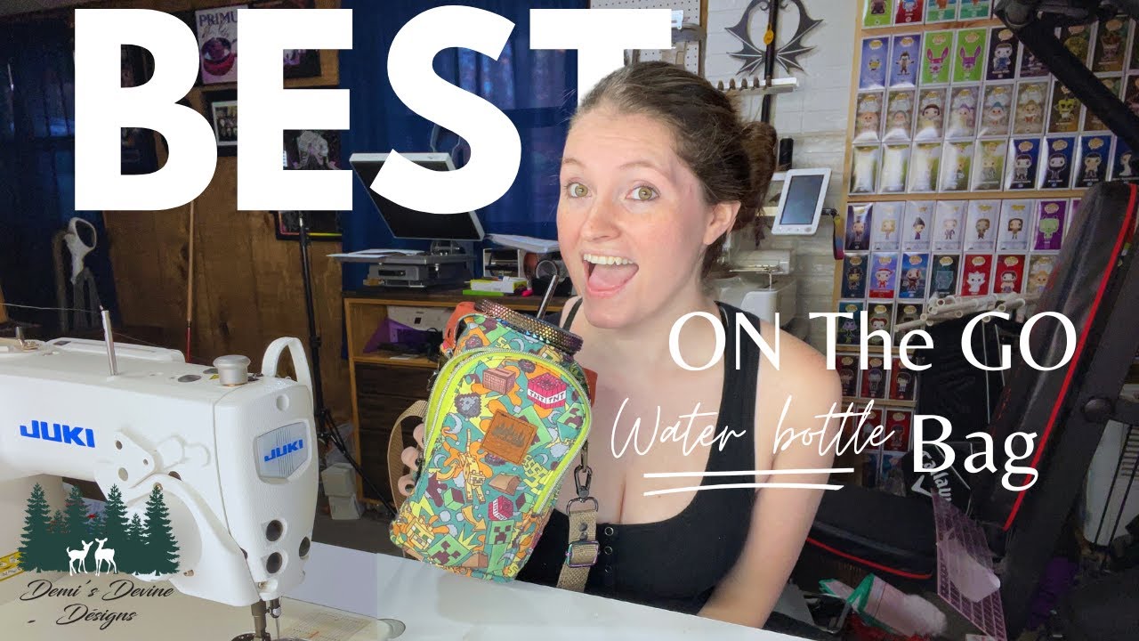The Best On-The-Go Water Bottle Bag.........The H20 Go Sling from Lind's Handmade