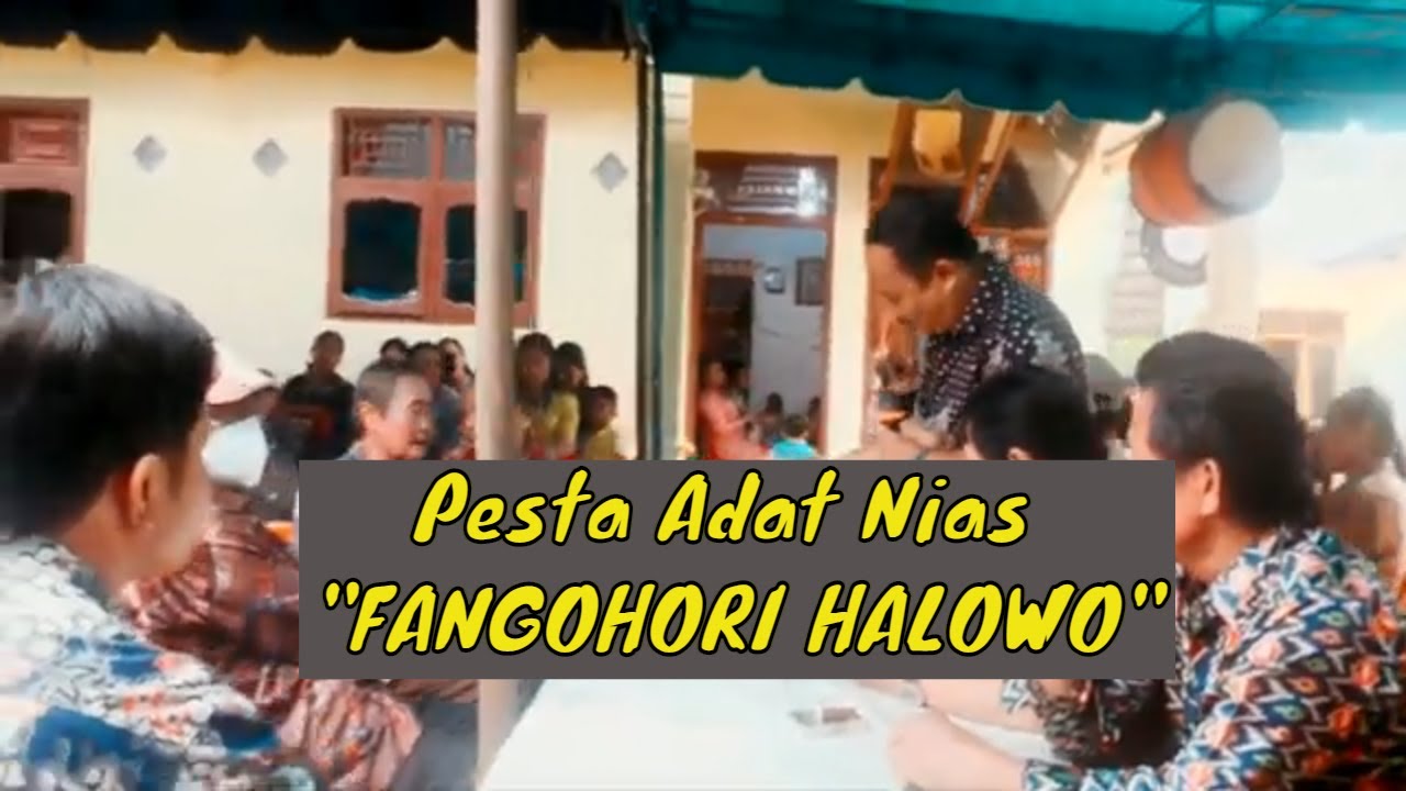 Pesta adat Nias Fangohori Halowo, Fame'e bene'o ba Folohe bawi  pada pernikahan Wira & Efri