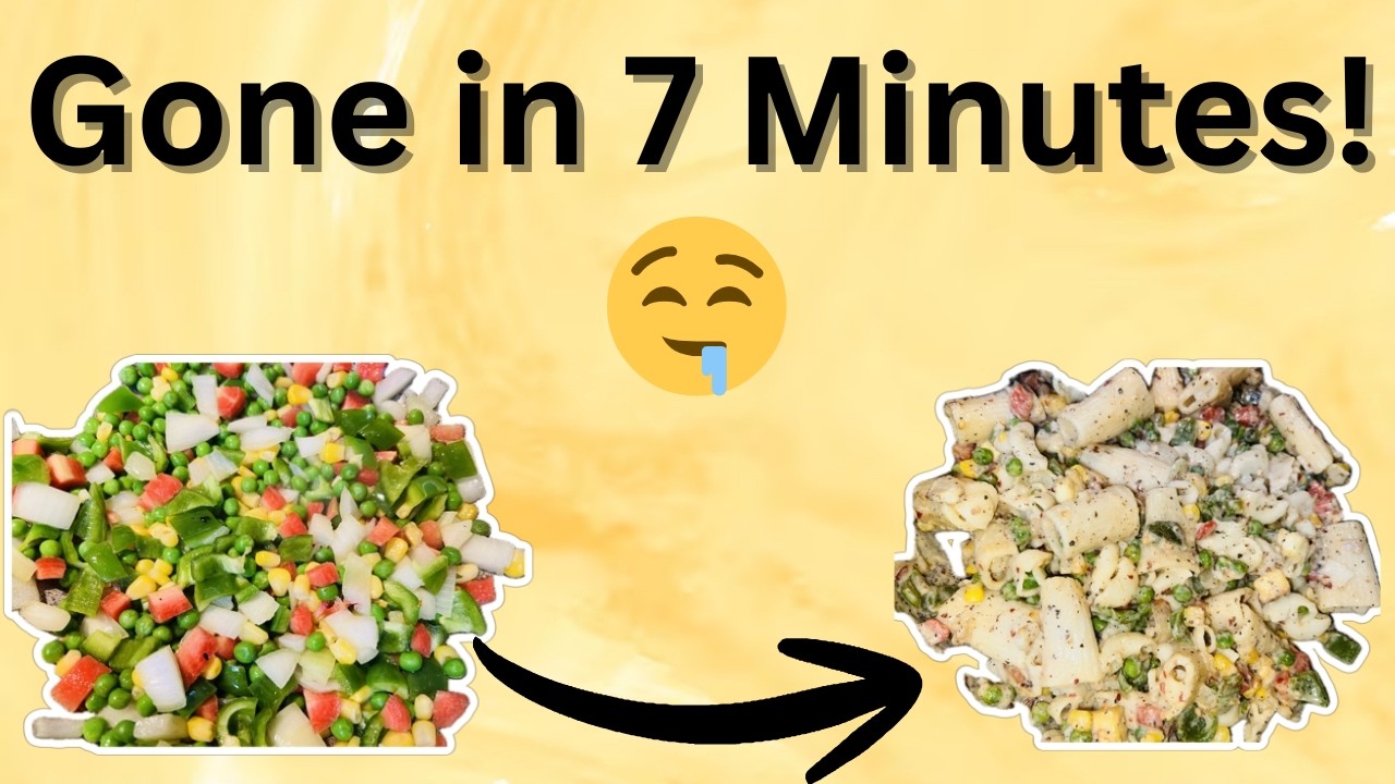 I Made Creamy Veggie White Sauce Pasta 🍝…Just Gone in 7 Minutes! 🤯🍝