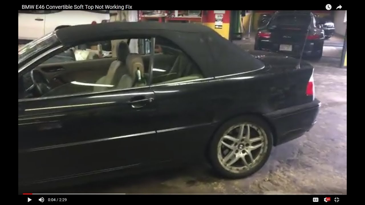 Проверка и заполнение жидкости насоса мягкого верха кабриолета BMW E46 3 серии