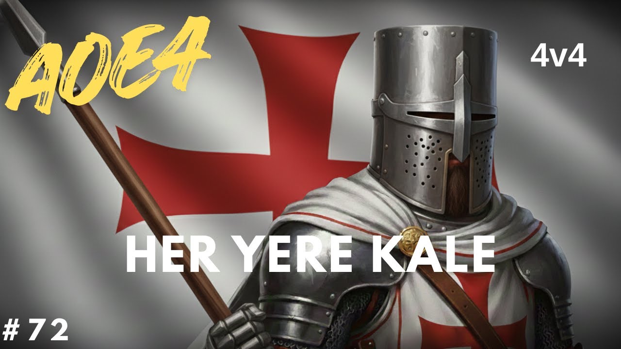 Tapınak Şovalyesi - 4v4 - Her Yere Kale - #aoe4 #72