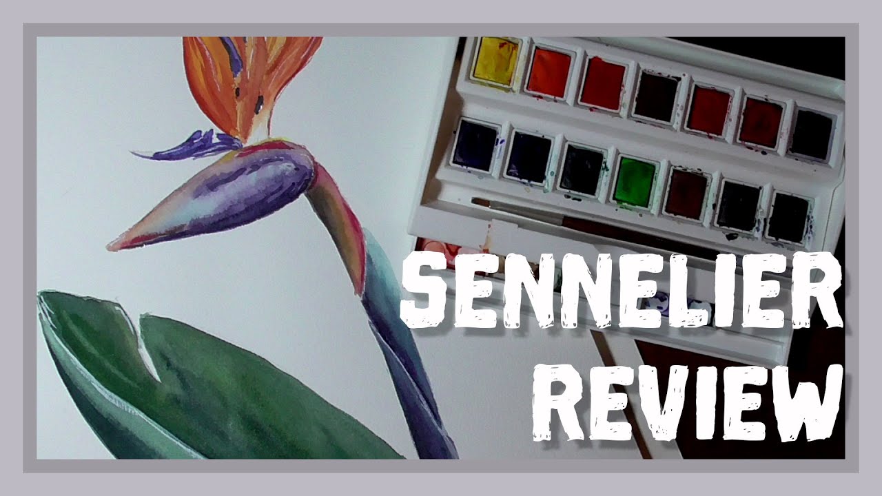 Test and Review: Sennelier l'Aquarelle 14 pan travel box - Why I struggled?