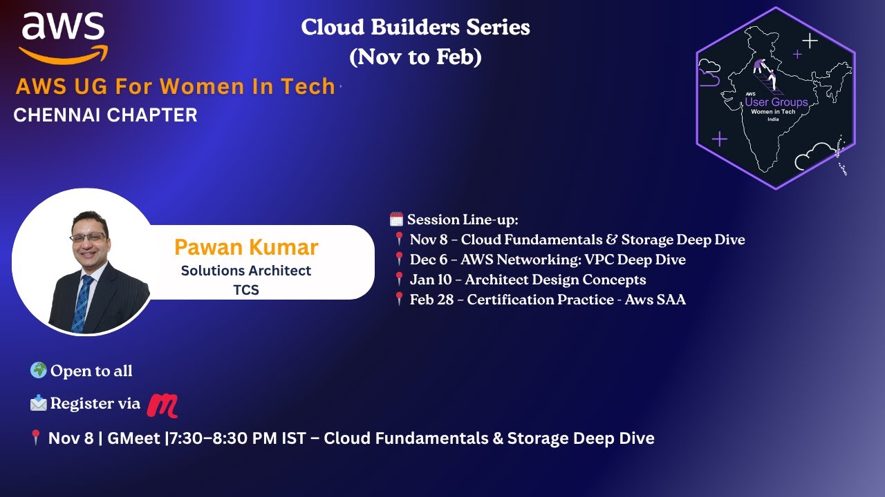 AWS Women in Tech Chennai Chapter – Cloud Builder Series