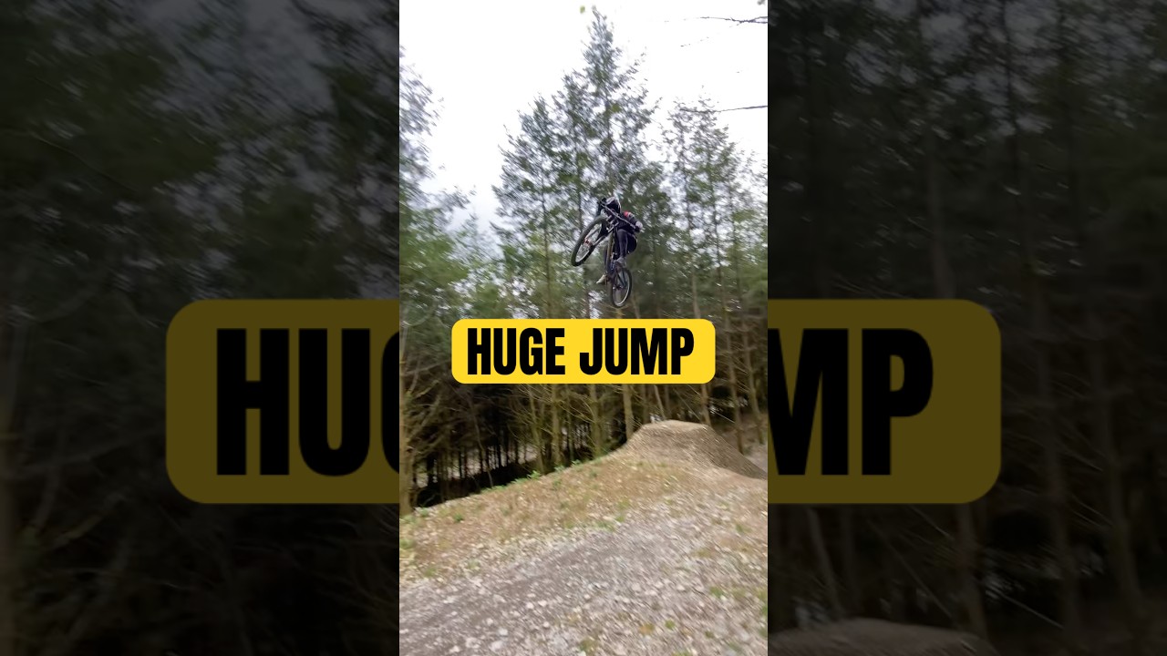 HUGE MTB JUMP AT DYFI #mtb #dyfibikepark #gopro