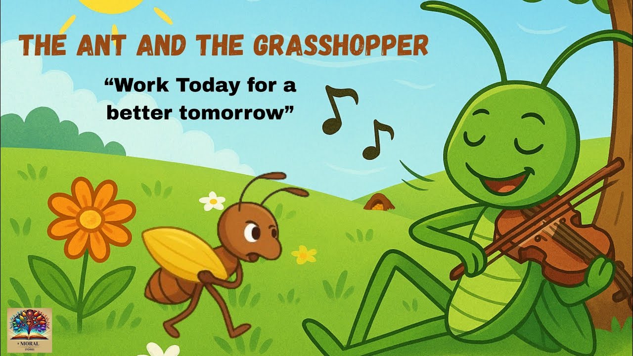 Ant And Grasshopper| Moral Stories For Kiddies| Fairy Tales #shorts #ytshorts #viralvideo #viral