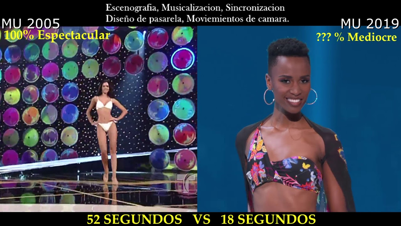 MISS UNIVERSO. MEJOR PRESENTACIÓN DE TRAJE DE BAÑO  VS  LA PEOR 2019