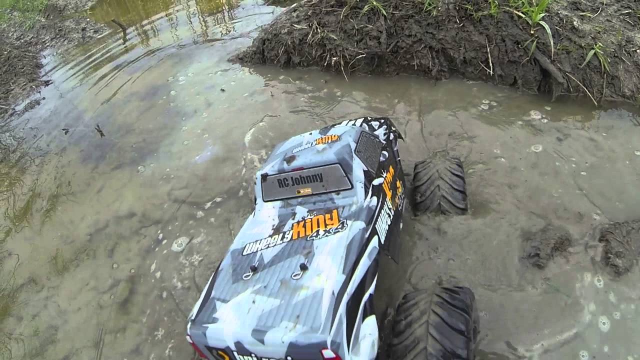 MUDDING - Hpi Wheely King 4x4 !!
