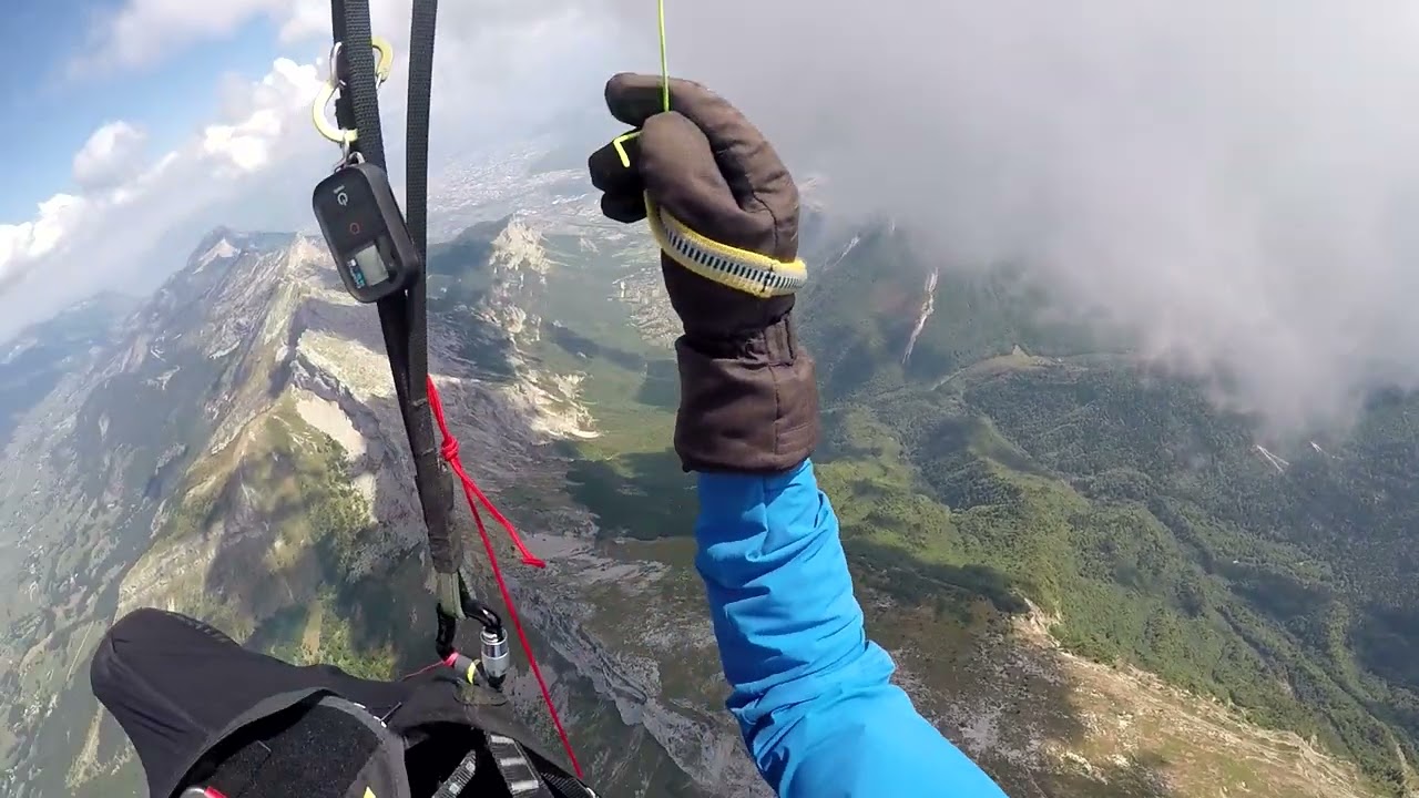 Parapente, 1er Cross de 200km, Déco du Col Vert