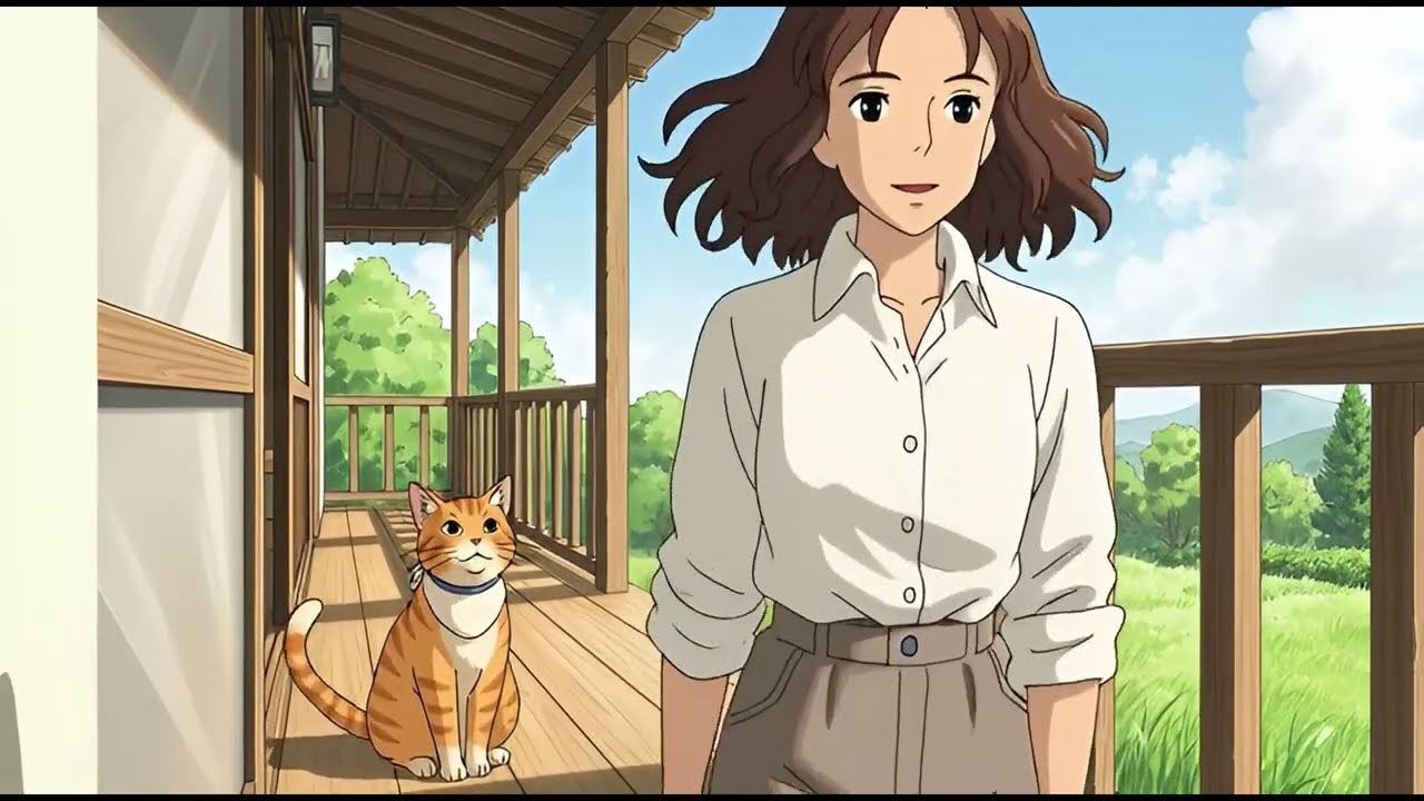 Summer Morning in the Countryside 🌿 Cozy Anime-Inspired ASMR Ambience(Ghibli Inspired)