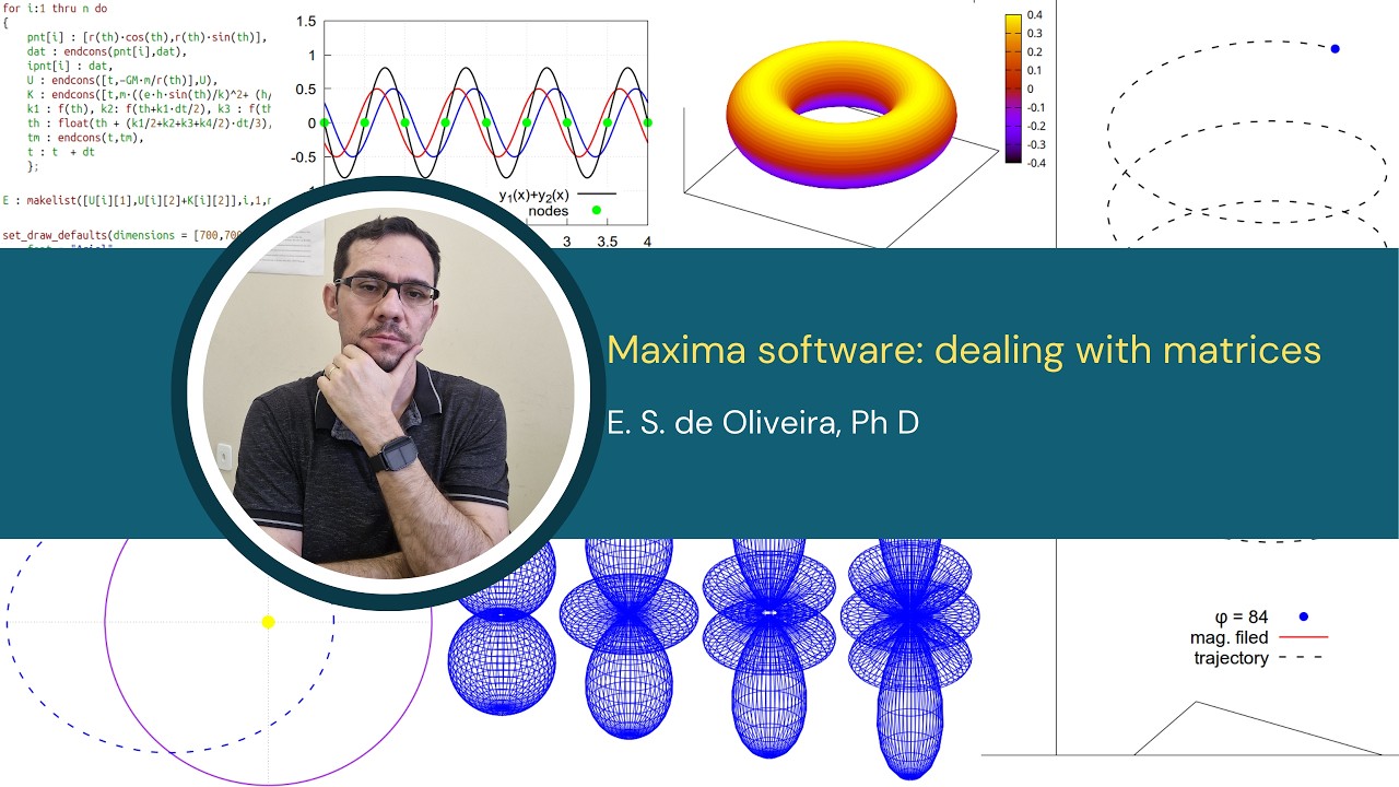 Maxima software: dealing with matrices