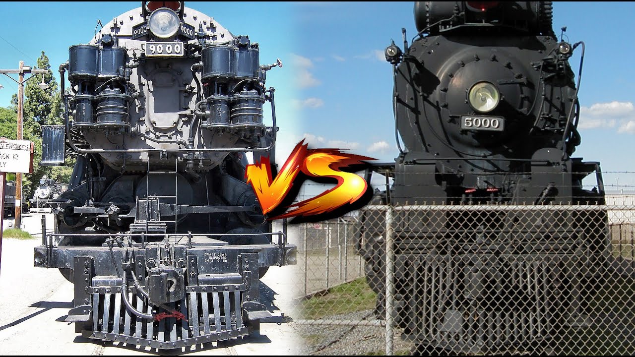 Santa Fe 5000 Madame Queen versus Union Pacific 9000 Class | Who is Stronger? | History in the Dark