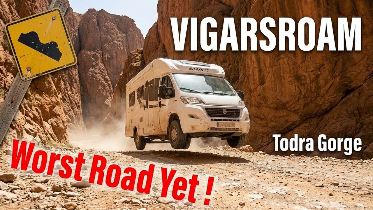 25km Drive up Todra Gorges