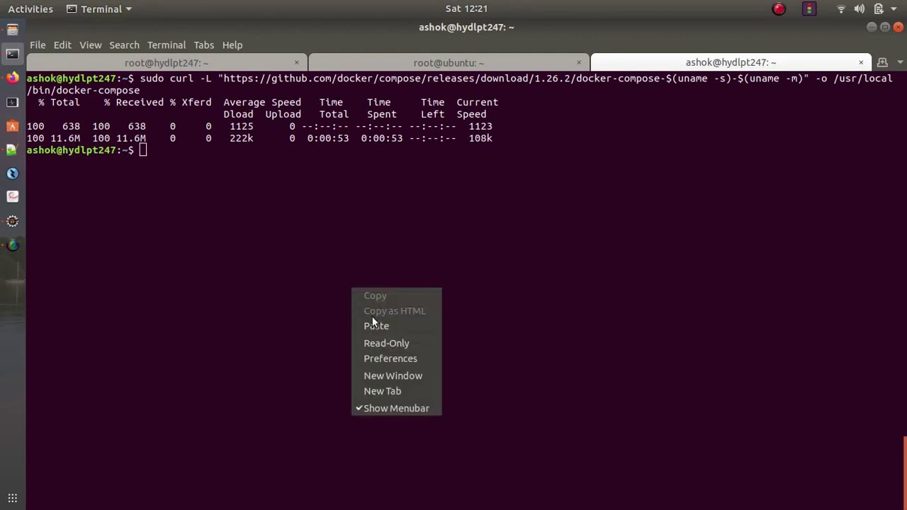 Install Docker Compose in Ubuntu