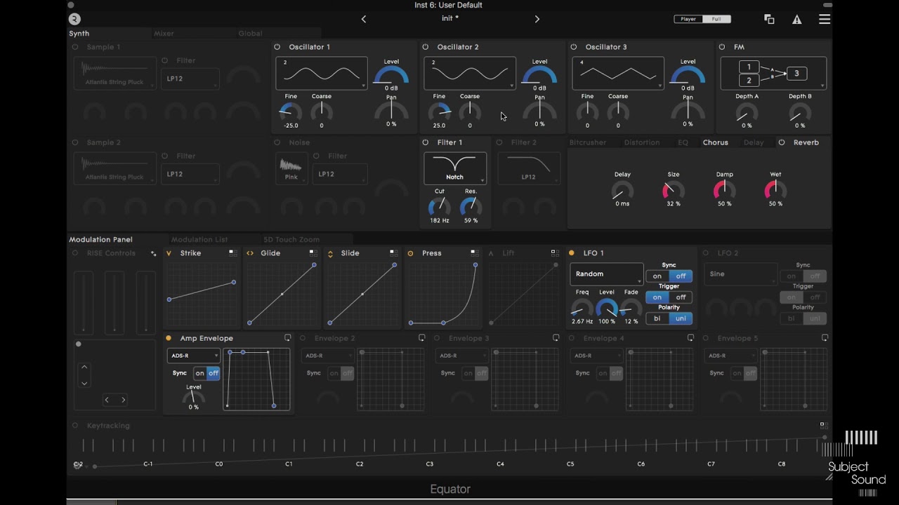 How To Tutorial - Creating Expressive FM Sounds in Equator - SubjectSound