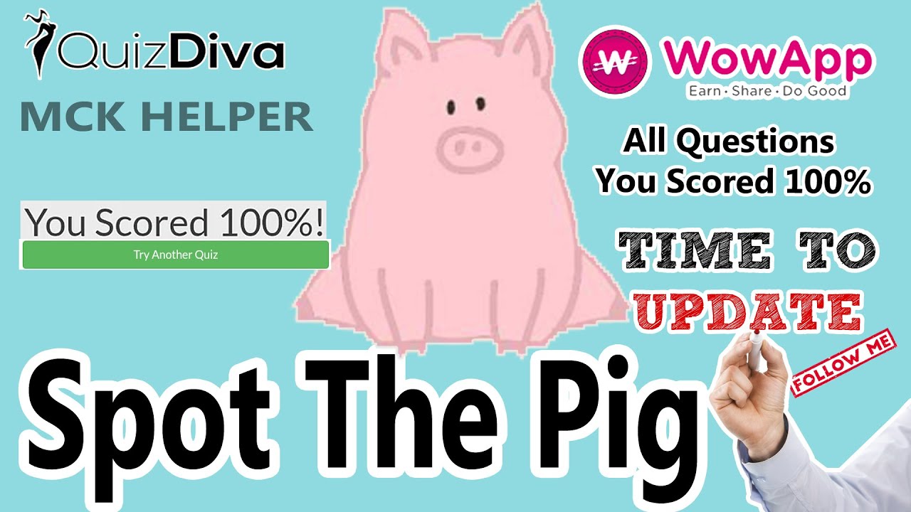Spot The Pig Quiz Answers | Quiz Diva | MCK Helper.Top