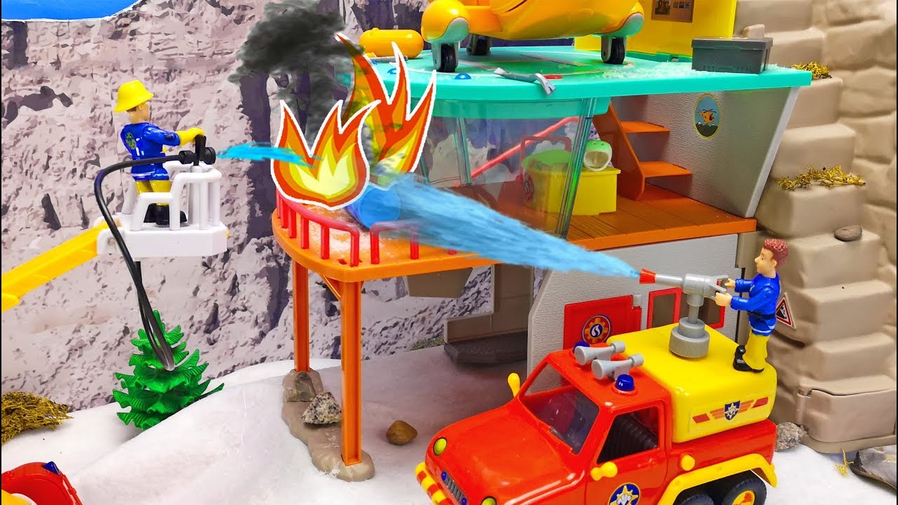 Feuerwehrmann Sam Spielzeug Einsätze 🚨 Feuer in der Bergwacht 🚒 Bergrettung brennt | Kinderfilm