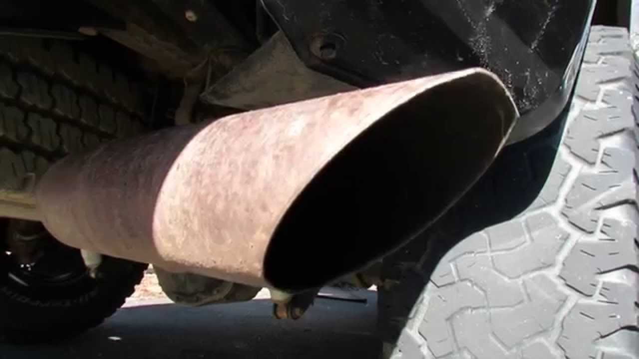 2003 F-250 V10 - No Muffler - Before and After