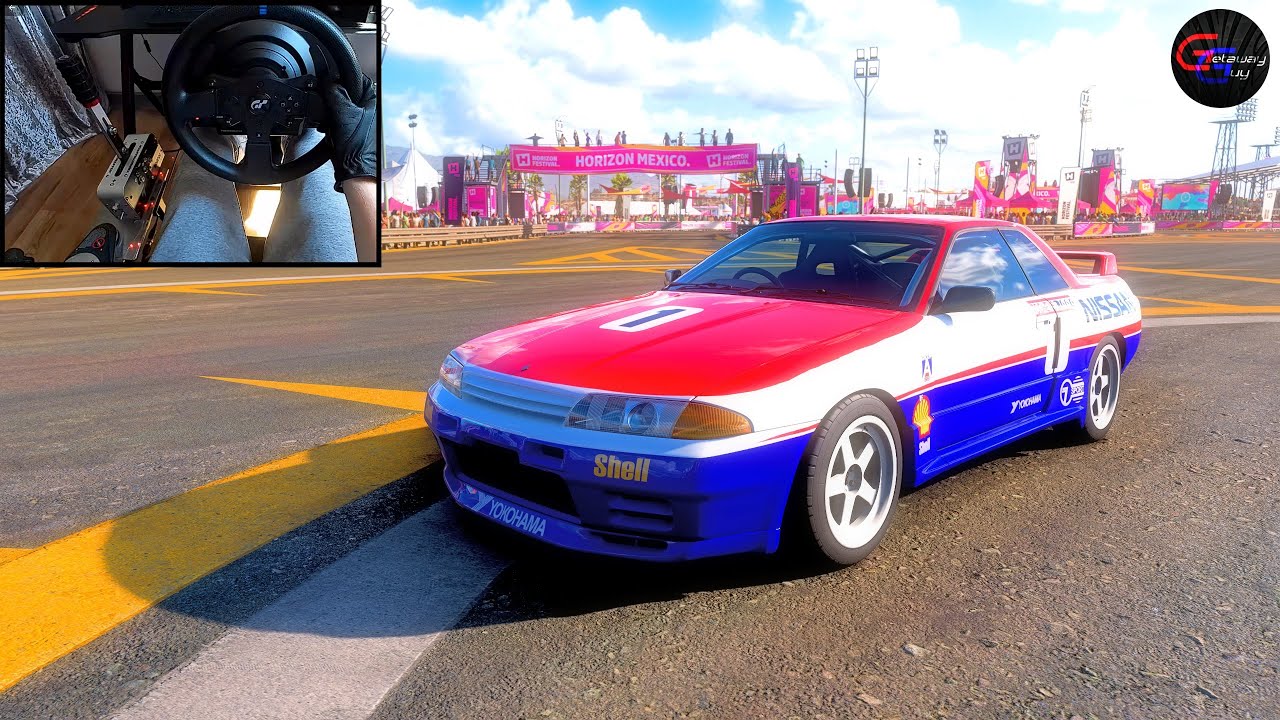 (Godzilla) Skyline R32 GTR takes on the Goliath - Forza Horizon 5 | Thrustmaster T300RS Gameplay