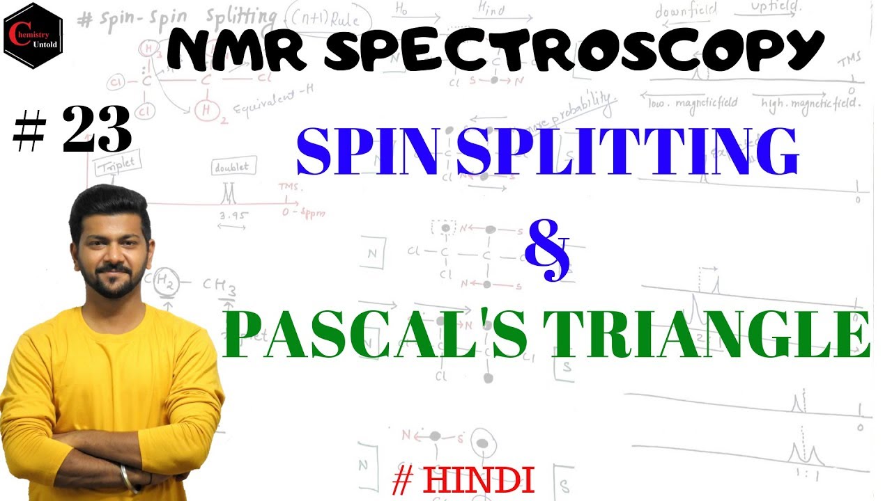 NMR SPECTROSCOPY - 23 || PASCAL'S TRIANGLE || RELATIVE INTENSITIES OF PEAK