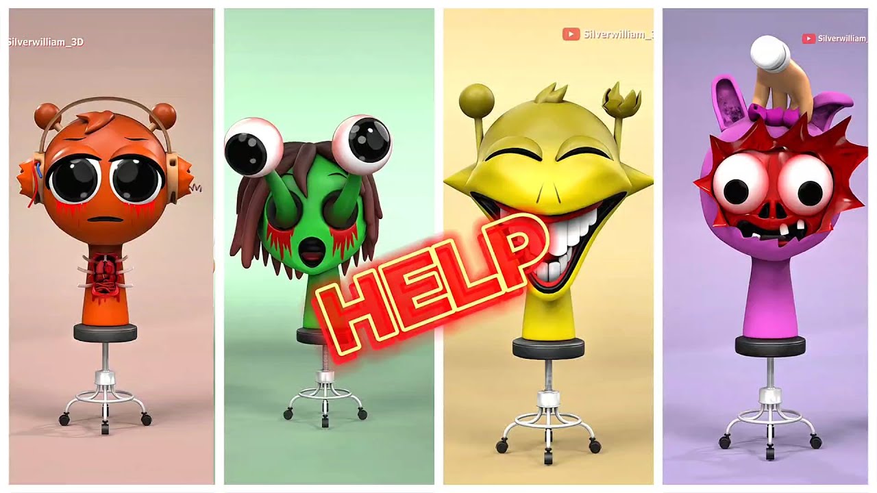 HELP 😱 | Creepy 3D Characters That Will Haunt You help 3d animation#3DAnimation