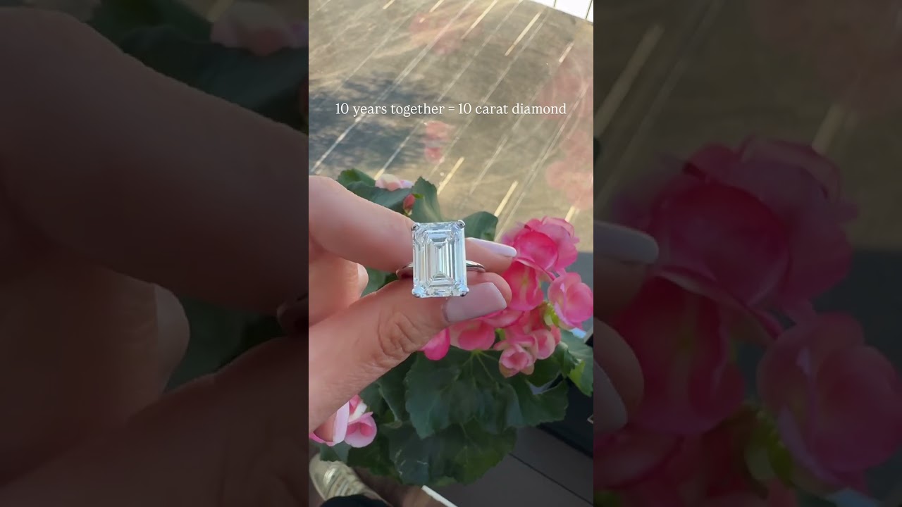 10 Carat Emerald Cut Diamond - Diamond and Gold Warehouse