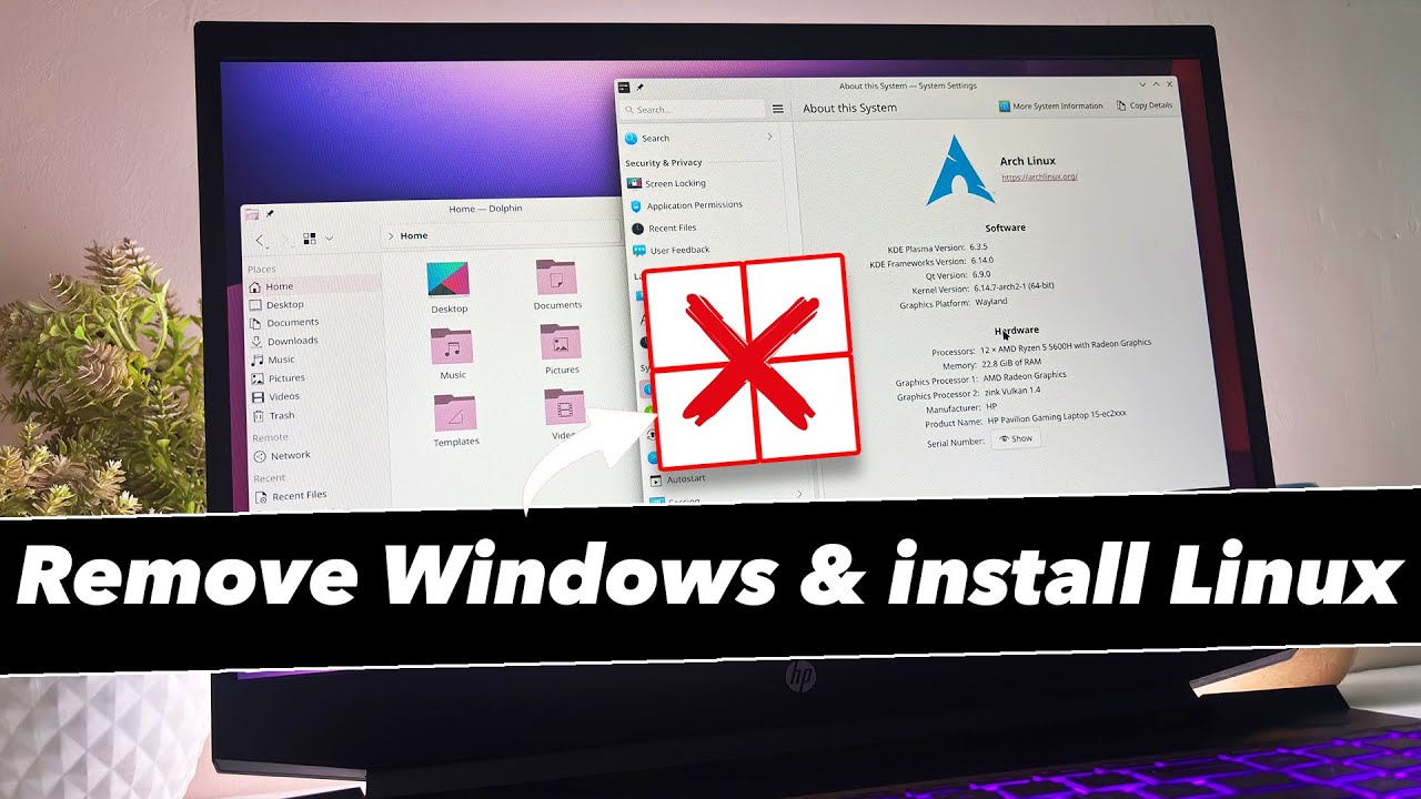 How To Install ARCH Linux And REMOVE WINDOWS (STEP BY STEP GUIDE)