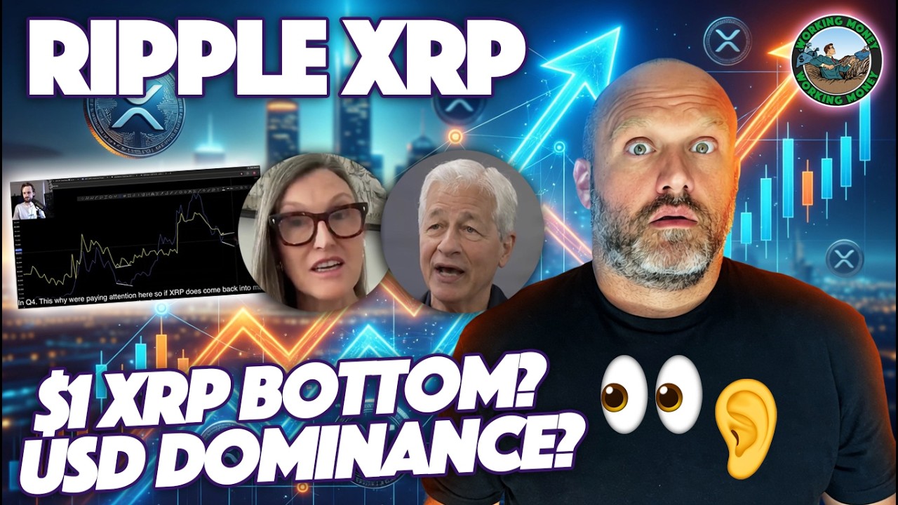 Ripple XRP: Удержится ли дно XRP около $1? Доминирование USD под ударом и предупреждение Кэти Вуд...