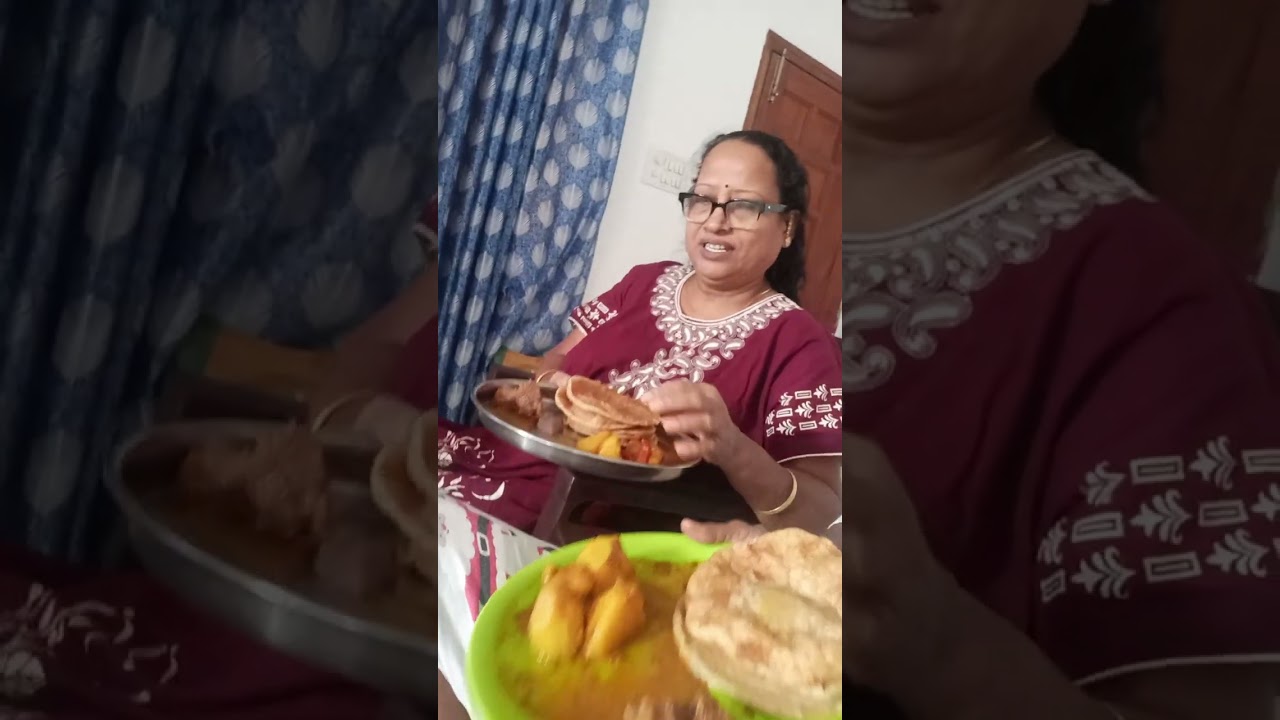Goram goram luchi(puri)#food 