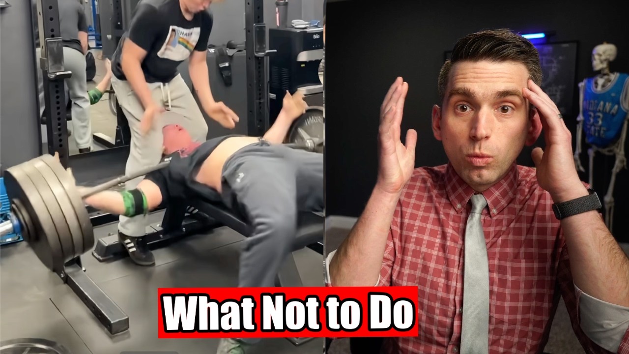 Terrifying Bench Press Gone Wrong - Doctor Reacts to Dangerous Gym Fail