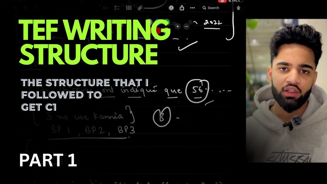 The TEF writing structure that helped me get C1