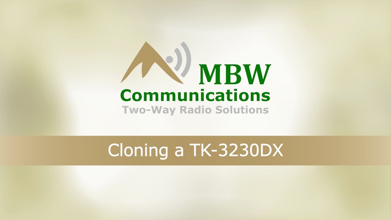 Cloning a TK-3230DX