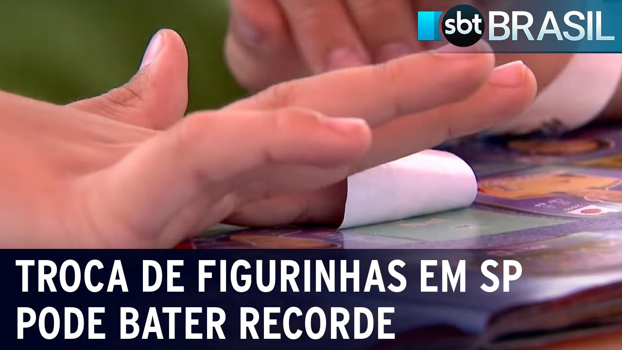 Troca de figurinhas em S&atilde;o Paulo pode bater recorde | SBT Brasil (12/10/22)