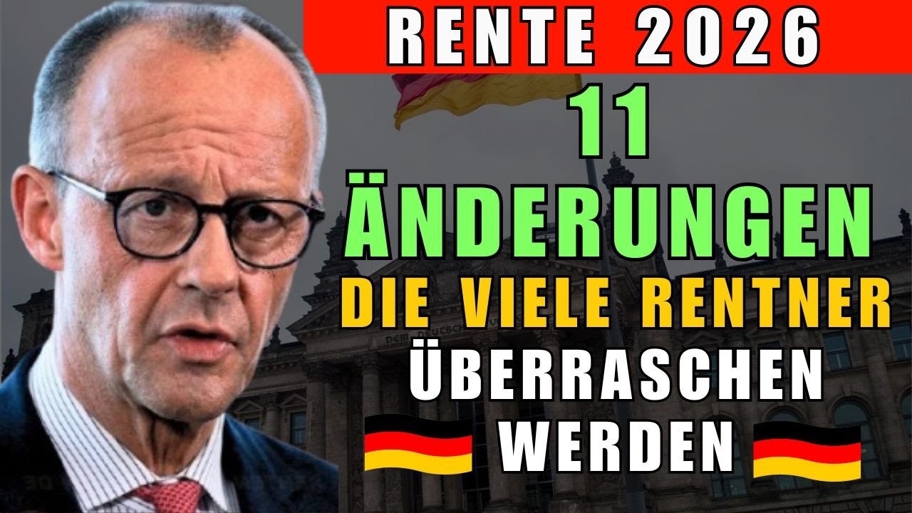Rente 2026: 11 Änderungen, die viele Rentner überraschen werden