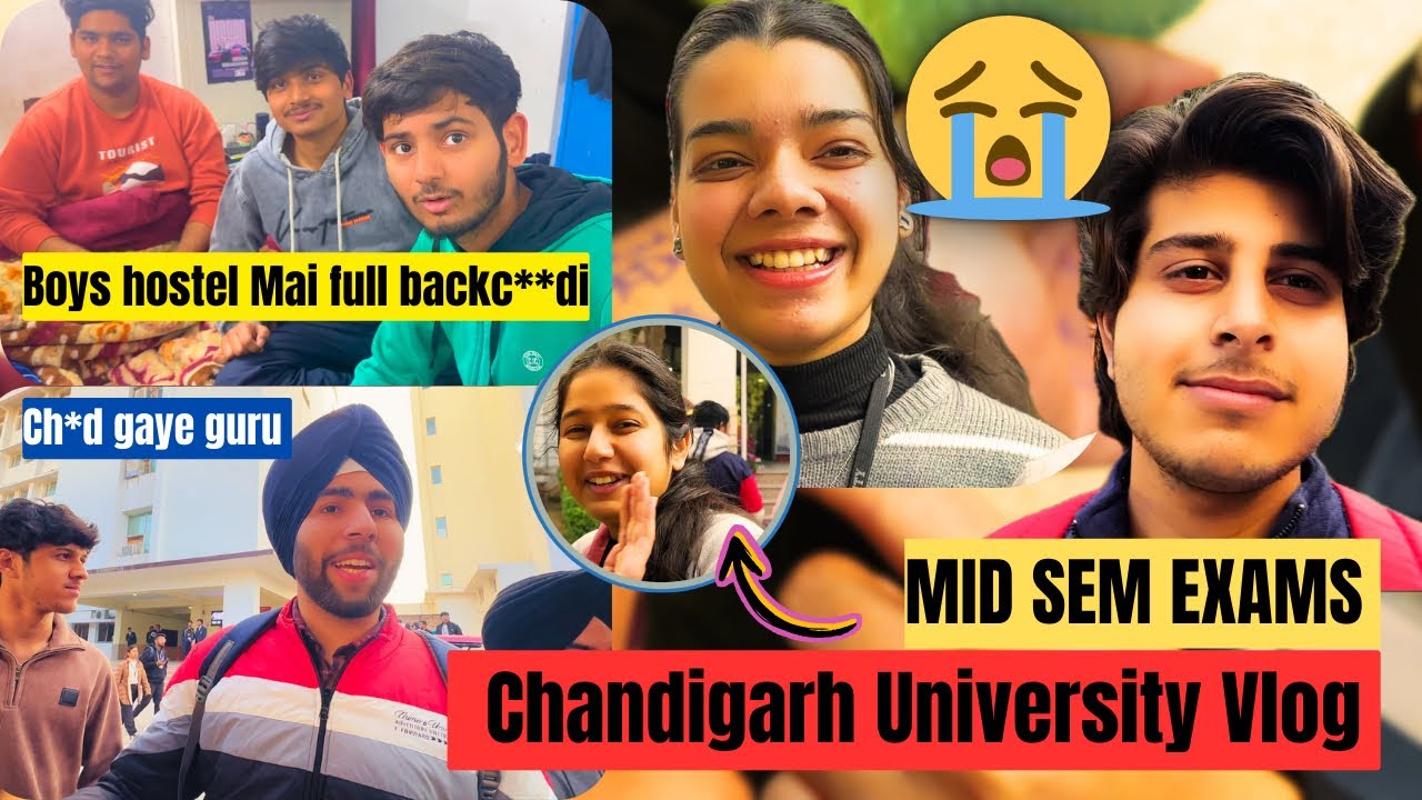 MST EXAMS START HOGAYE 😭 ( ch*d gaye guru) | CHANDIGARH UNIVERSITY VLOG