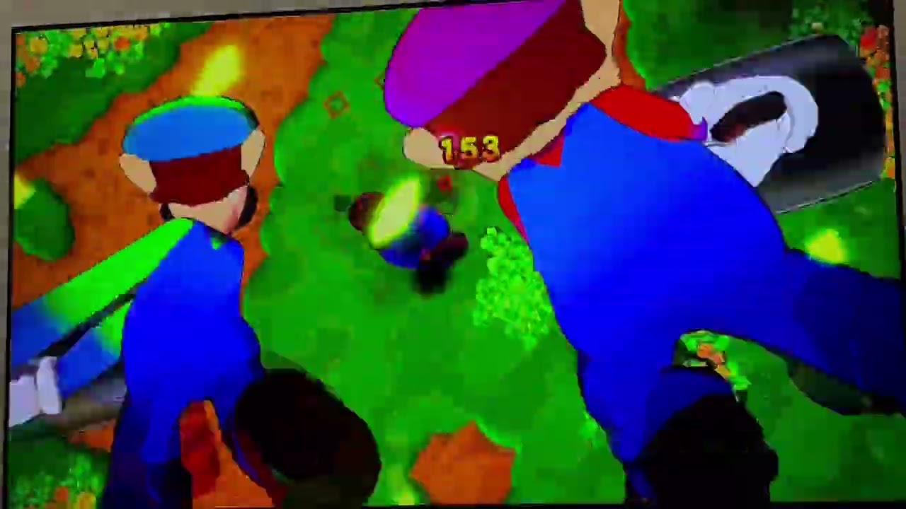 Mario get a clock and Luigi saw it they use hammer in seeds