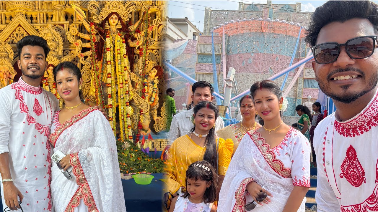 নতুন সাজে মহাঅষ্টমী দুর্গাপূজা