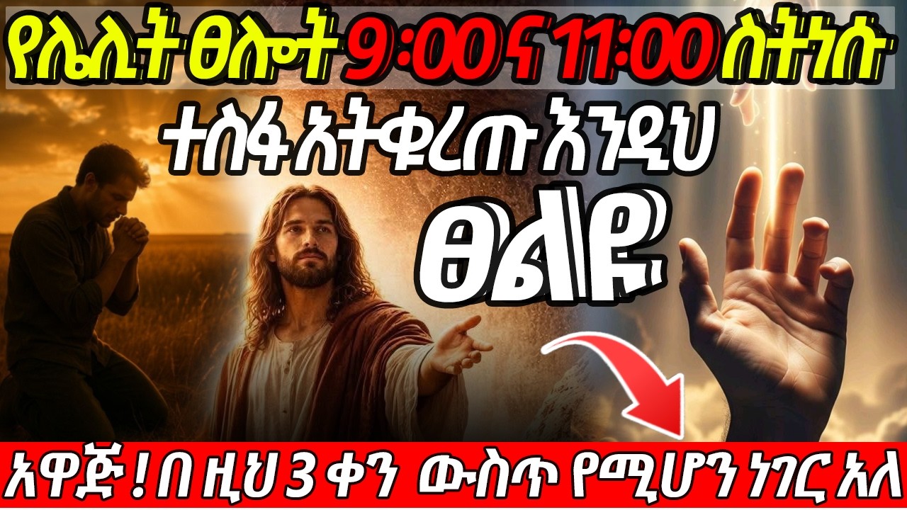 በ 3 ቀን ውስጥ ሰማይ መልስ ይሰጣችኋል || በህይወታችሁ አስደናቂ ለውጦች ይመጣሉ #prayer #9am #morningprayer For #Breakthrough