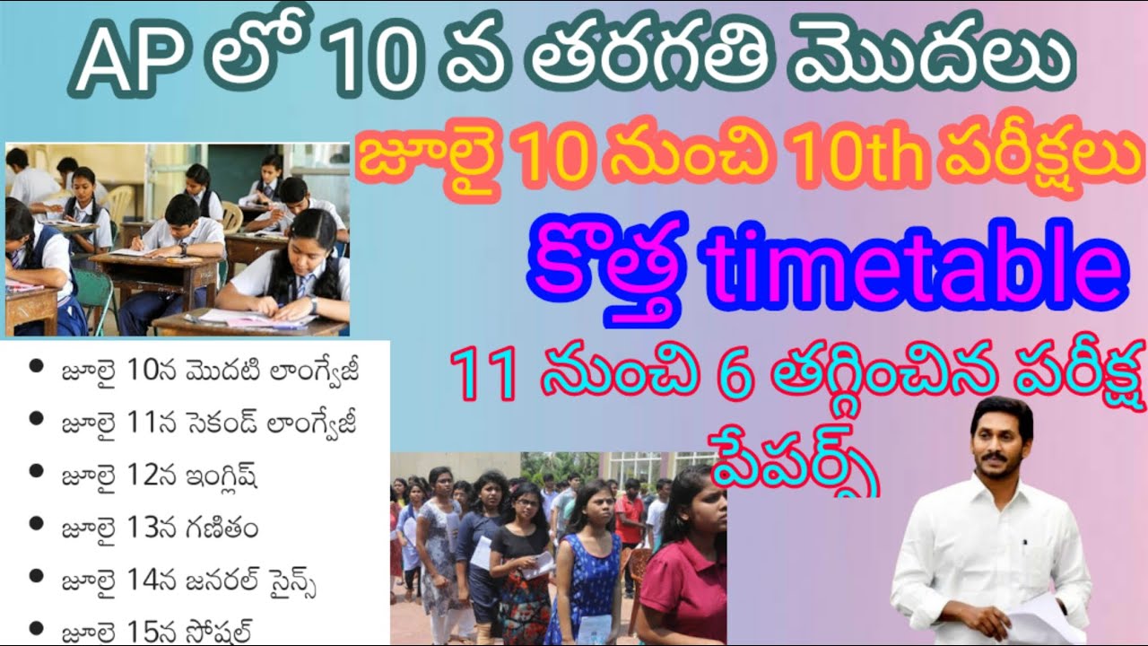 AP 10th class exams 2020 | AP 10th class time table 2020 | AP 10th exams latest news 2020