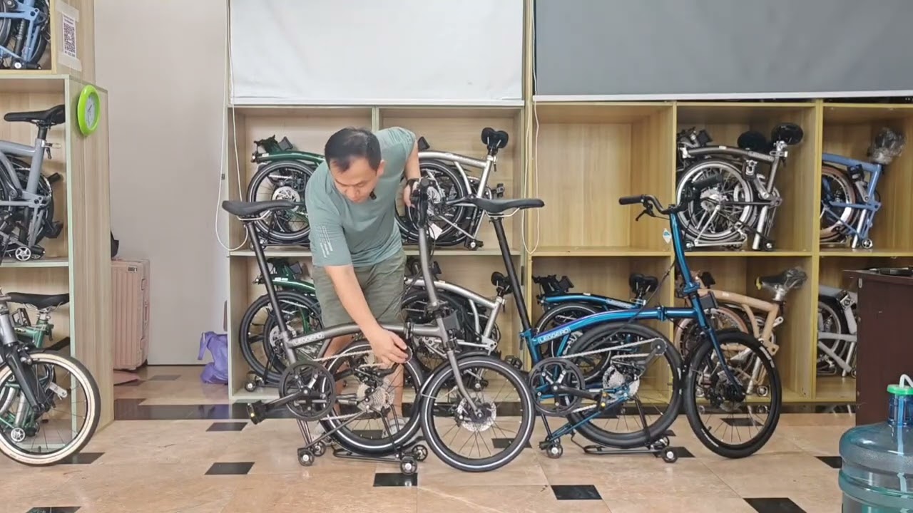 Трехсекционный велосипед Brompton с дисковым тормозом, Leggero 16 и 20 дюймов, издание 2026 года.