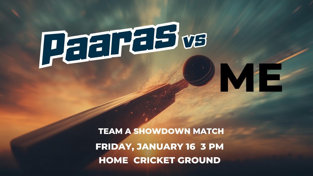 Cricket match paaras vs me 😱😱🫡