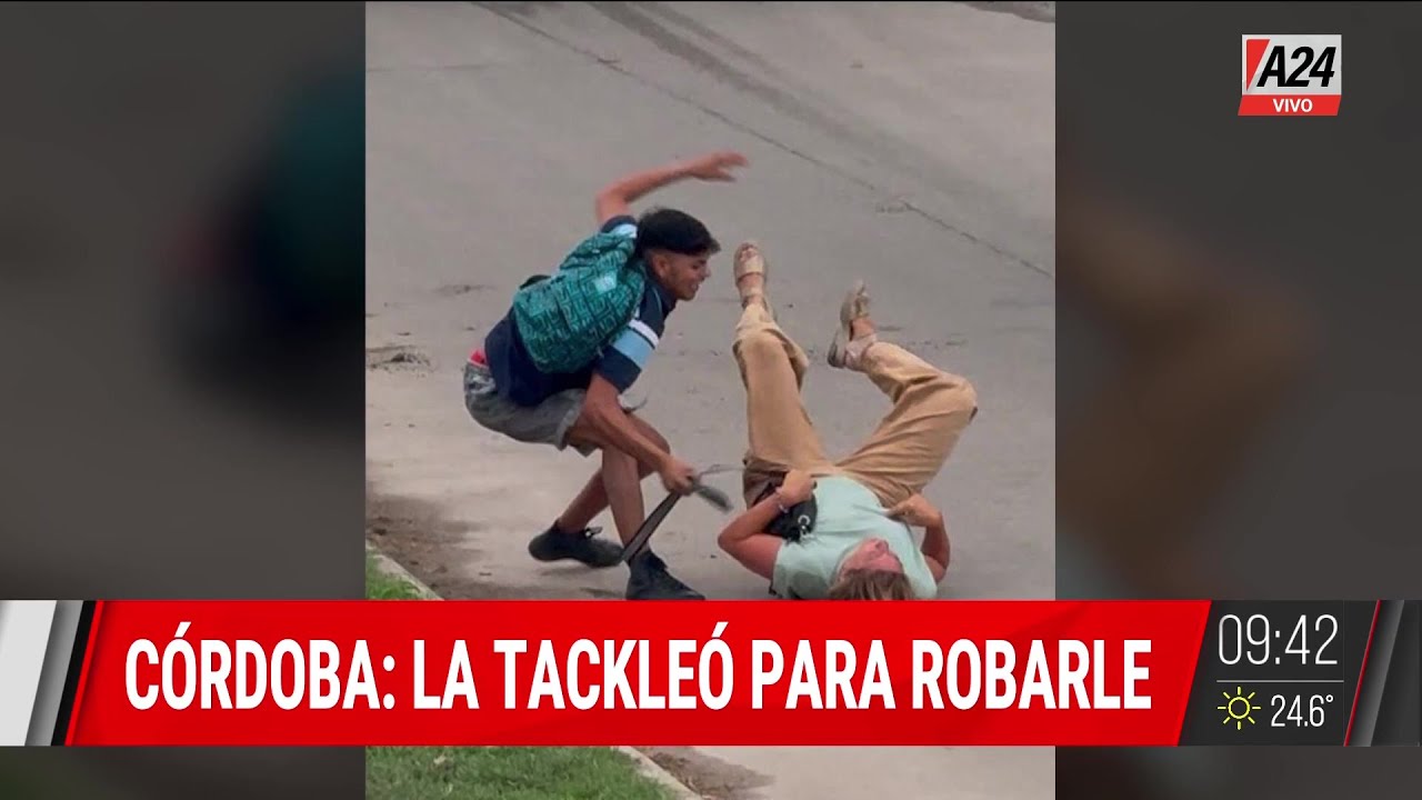 🚨 CÓRDOBA: LA TACKLEÓ PARA ROBARLE Y PERDIÓ LA MEMORIA