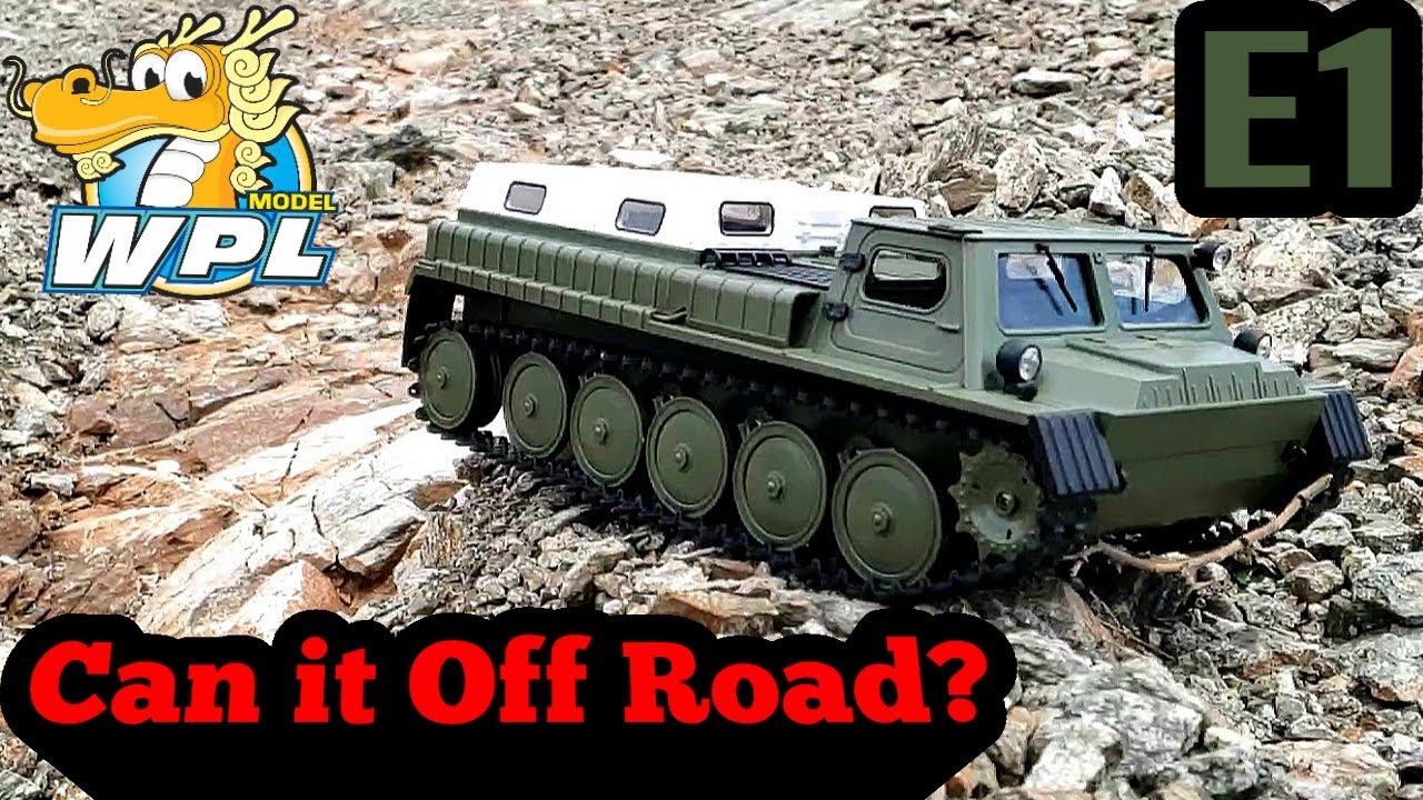 WPL E1 Rc tracked vehicle.