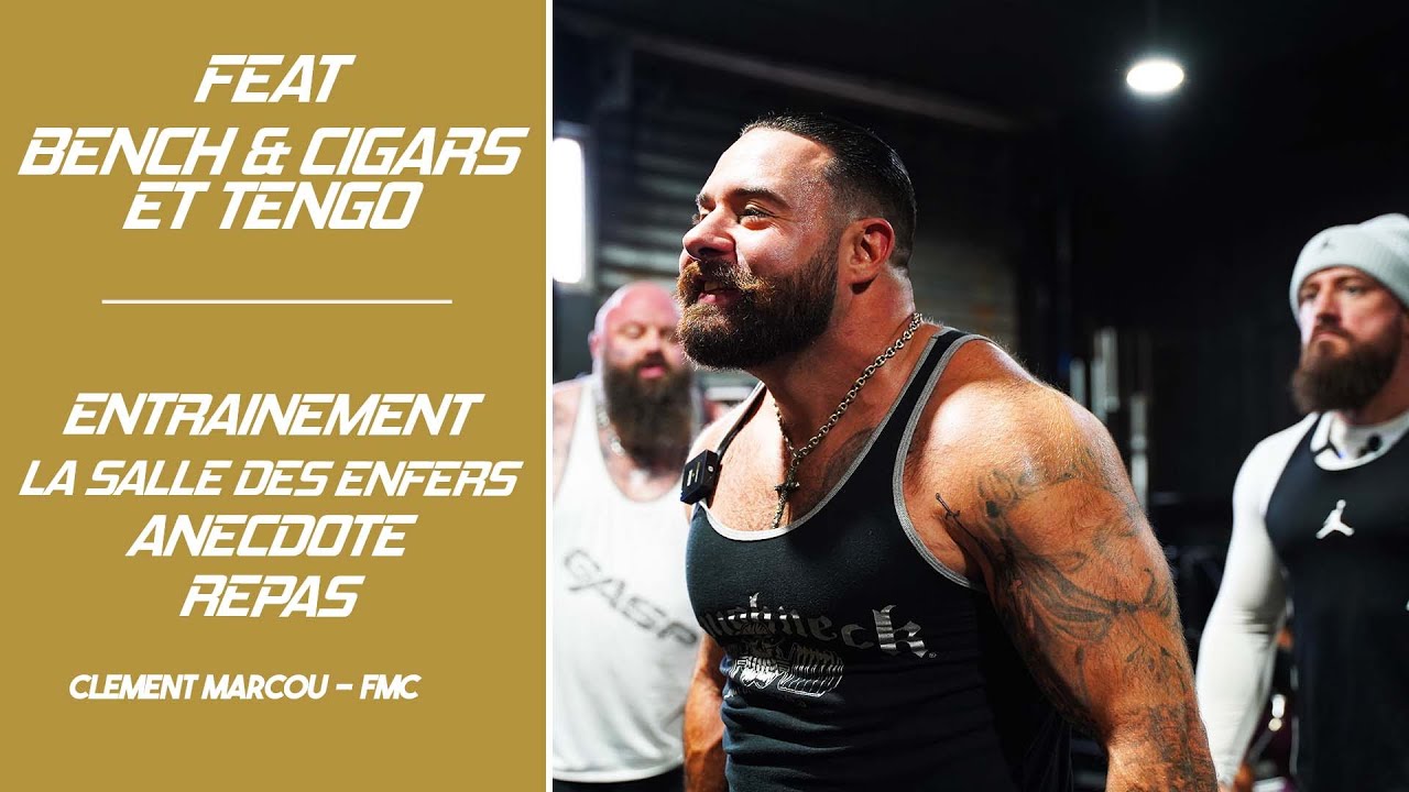 Entraînement avec Baptiste Marchais (bench and cigars) et Tengo strong! Plus lutte et un bon repas!