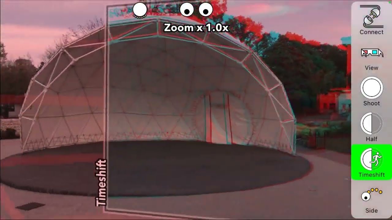 Timeshifted stereoscopy in 
