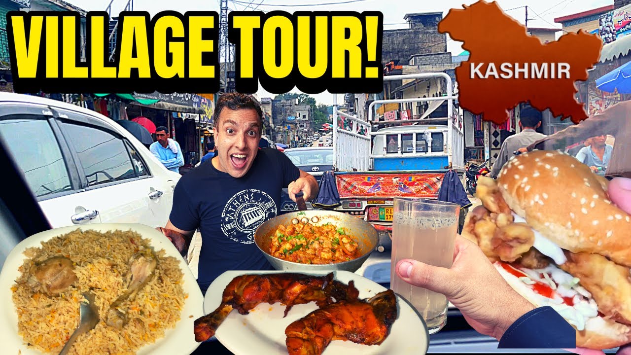 KASHMIRI VILLAGE TOUR! (Azad Kashmir) SURPRISING RESTAURANT! SEHNSA Village Life!