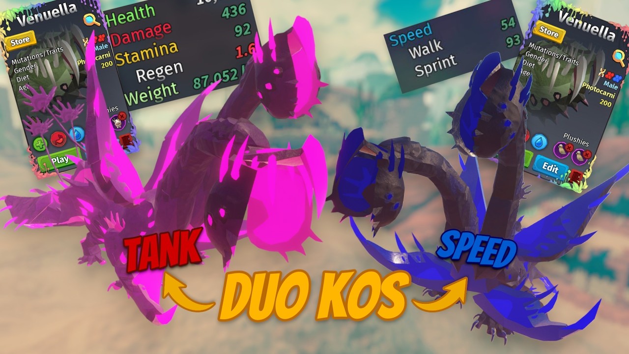 Duo 5 stage new buff Venu? 93 RUN and 87k WEIGHT Is it good? | Creatures of Sonaria | Kosing, PvP