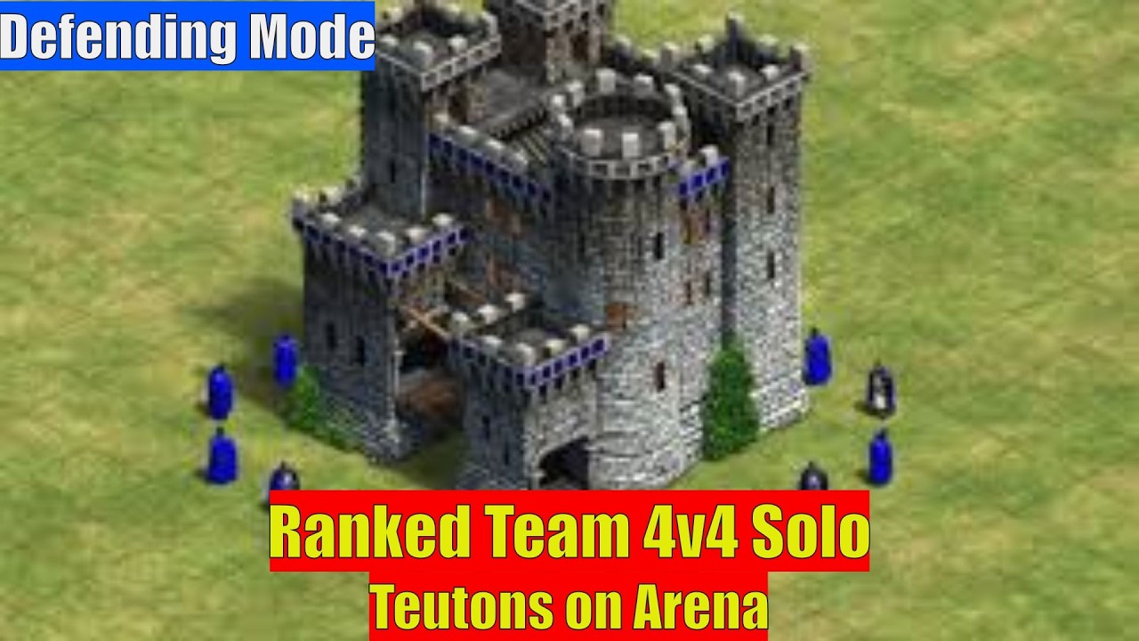 Defending With High Pressure ! Team Rank 4v4 Solo (Teutons) Arena Map