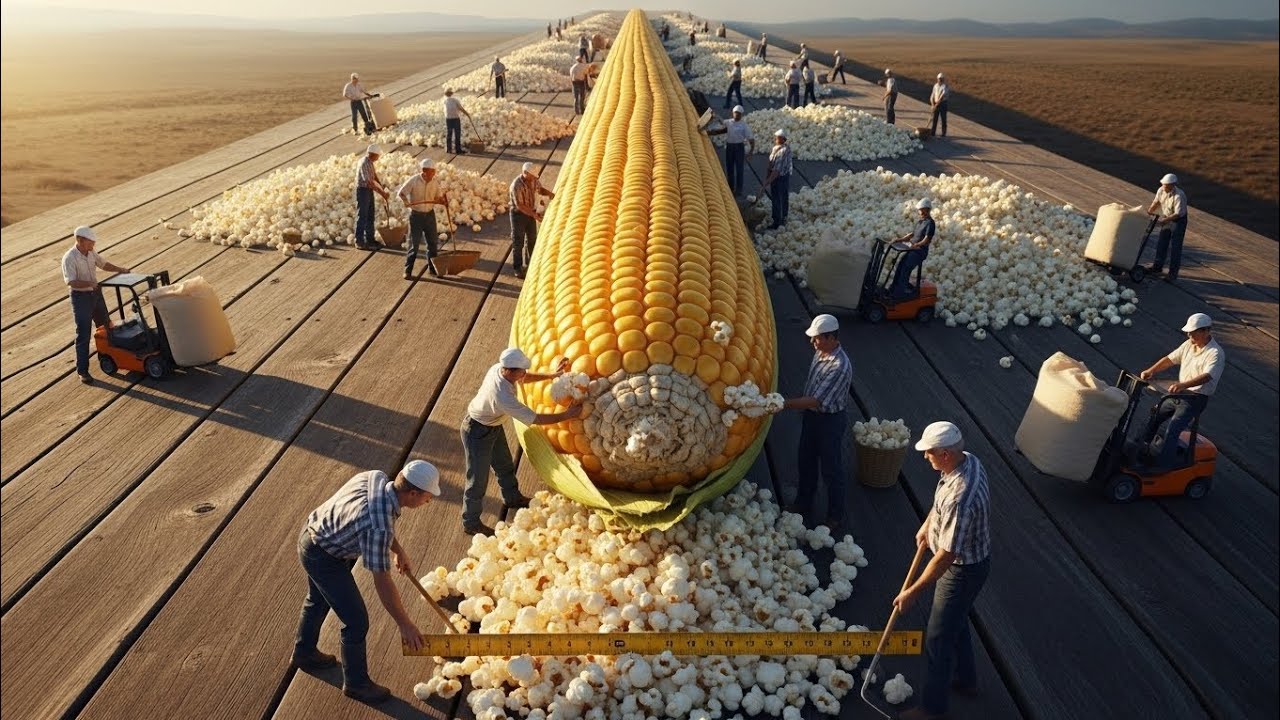 Inside a POPCORN Factory That NEVER STOPS 😳